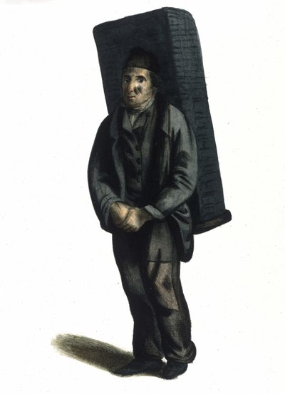Milanese Metier: a travelling seller of coal by Italian School
