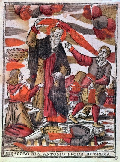 Miracle of St. Anthony the Great Curing a Poisoned Man by Italian School