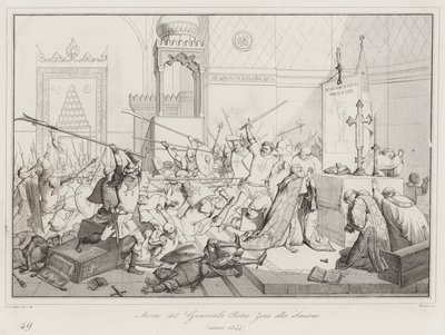 Death of General Pietro Zeno at Smyrna by Italian School