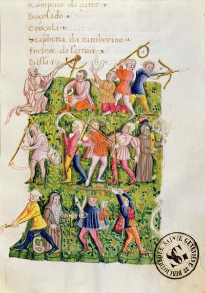 Gardening Skills, miniature from Di Artificial Memoria by Italian School