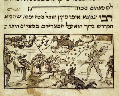 Demons Scatter Plagues in the World by Italian School