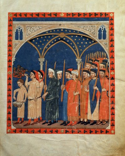 Ms 973 c.20 A Procession by Italian School