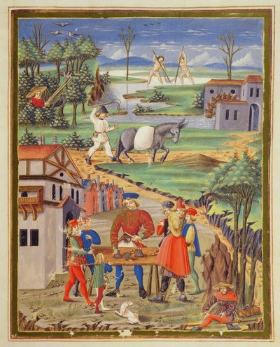 Work and Play in the Countryside by Italian School