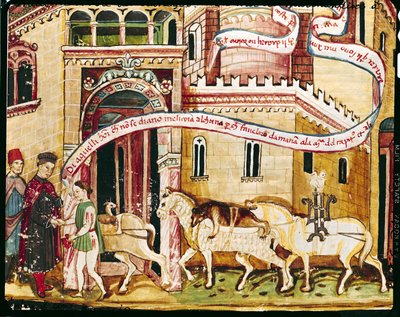 Taxing the Merchants Entering a Town, from 