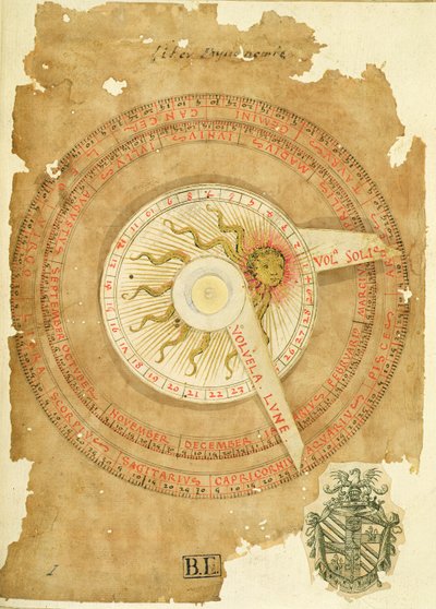Sundial calendar, from 