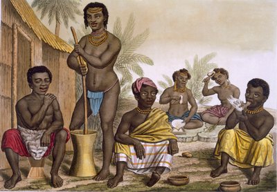 Natives of the Muchicongo Tribe, Near Luanda, Congo by Italian School