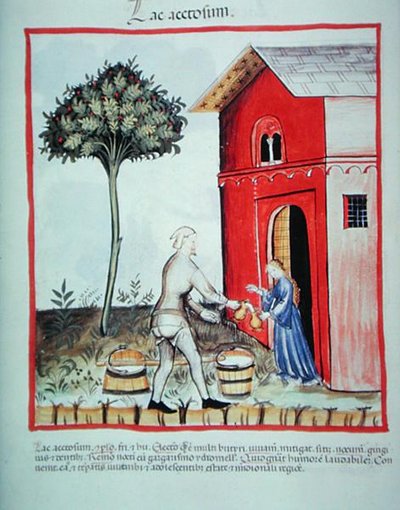 Sale of curds, from 