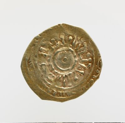 Obverse of the Tari of Amalfi with Pseudo-Cufic Epigraphy (Gold) by Italian School