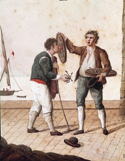 Old Neapolitan Trades: Sellers of Small Snakes by Italian School