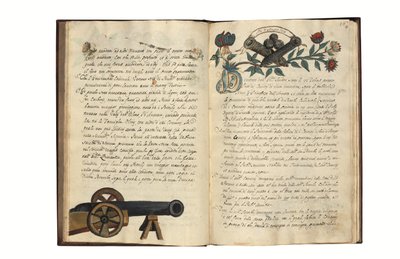 On the manufacture of guns for the Republic of Venice by Carlo Camozzi di Bergamo, in Italian and Latin, illustrated manuscript on paper, Venice, first half 18th century by Italian School