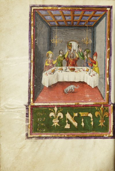 Page from a Machzor, Tuscany, probably Florence by Italian School