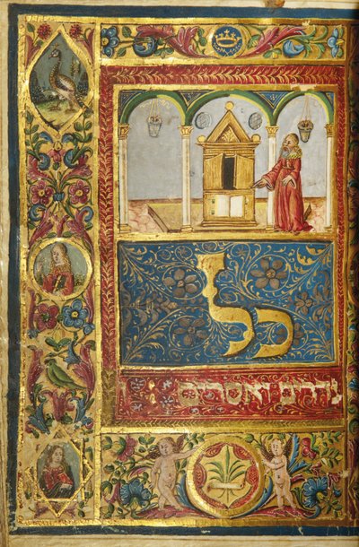 Page from a Machzor, Tuscany, probably Florence by Italian School