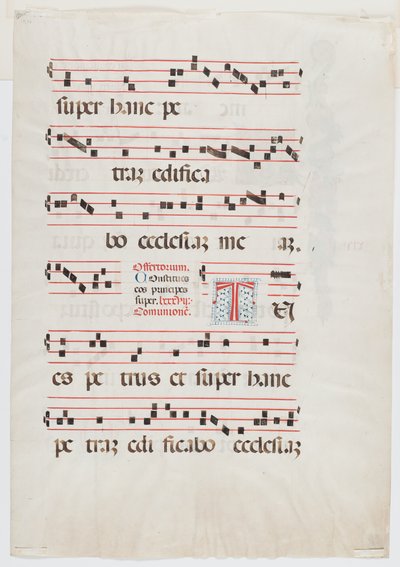 Page from a Missal or Choir Book, Northern Italy, first half of the 15th century by Italian School