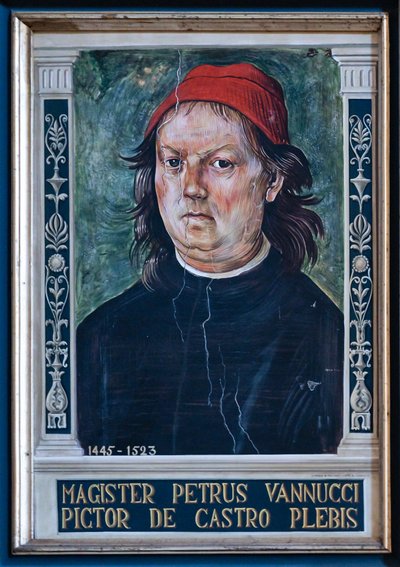 Painting Portraying Pietro di Cristoforo Vannucci, Known as Perugino by Italian School