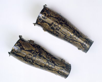 Pair of Shin Pads from the Armoury of Archduke Albrecht, Governor of the Netherlands by Italian School