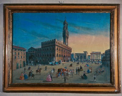 Palazzo Vecchio in the Piazza della Signoria, Florence by Italian School