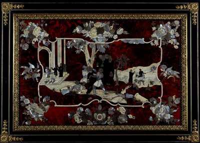 Panel marquetry made by Royal Manufacture of Naples, Italy by Italian School