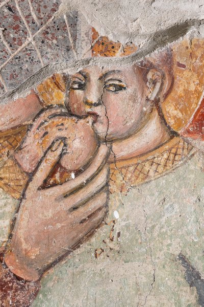 Particular Madonna Breastfeeding the Child (fresco) by Italian School
