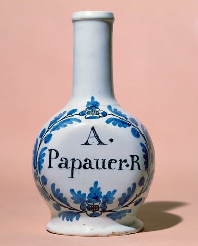 Pharmaceutical jar for the opiate A. Papauer R. by Italian School