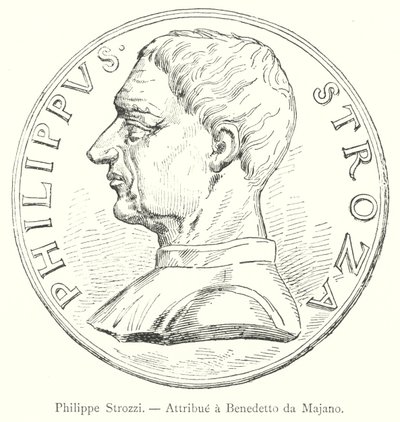 Philippe Strozzi, Attributed to Benedetto da Majano (engraving) by Italian School