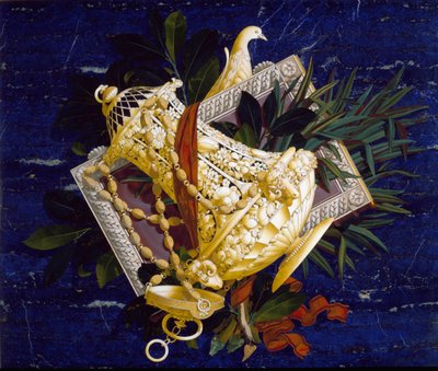 Pitcher and Leaves by Italian School