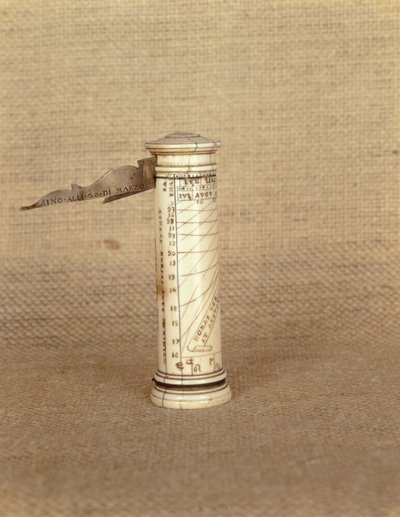 Portable column sundial, signed D. Stephanus, FF, 1587 by Italian School