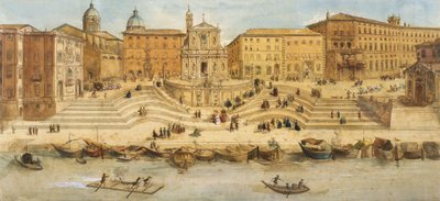 Porto di Ripetta by Italian School