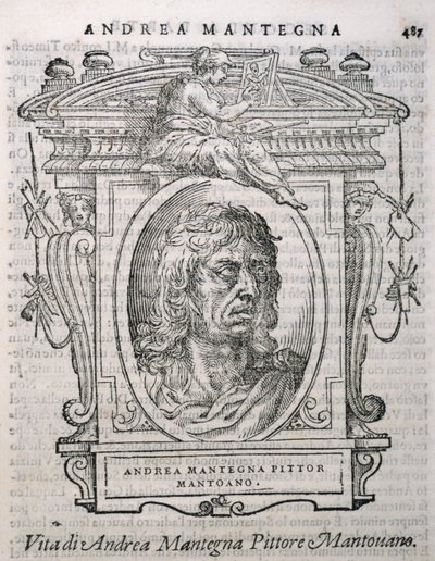 Portrait of Andrea Mantegna from Vasari