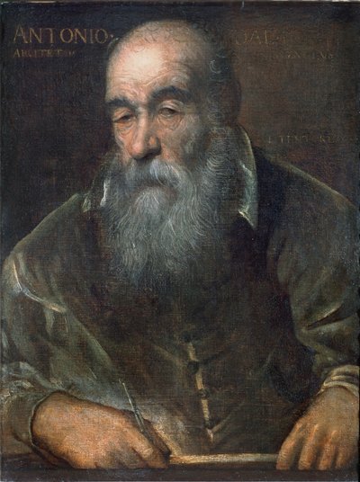 Portrait of Antonio da Ponte (1512-97) (built the Rialto Bridge) by Italian School