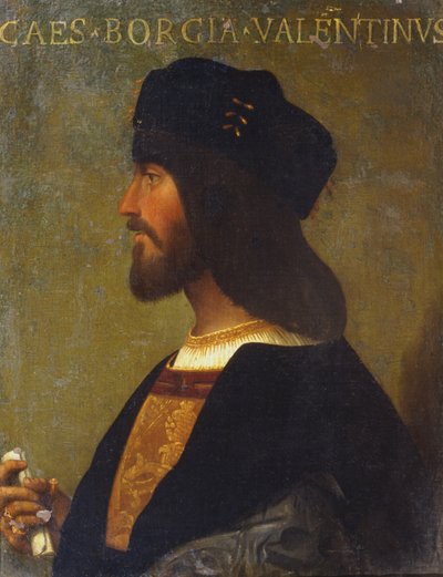 Portrait of Cesare Borgia by Italian School