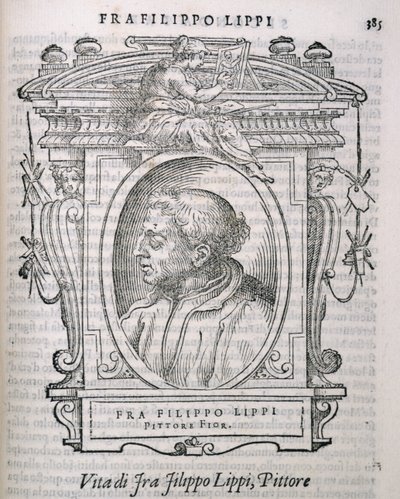 Portrait of Fra Filippo Lippi from Vasari