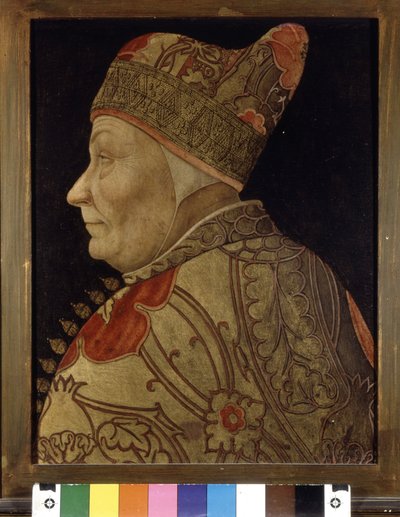 Portrait of Francesco Foscari, Doge of Venice. Painting on wood. Venice Correr Museum by Italian School