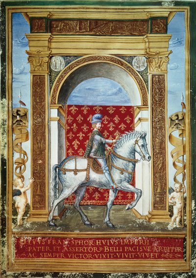 Portrait of Francesco Sforza on Horseback by Italian School
