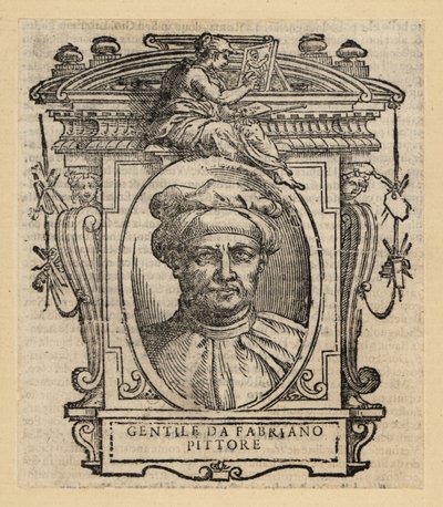 Portrait of Gentile da Fabriano by Italian School