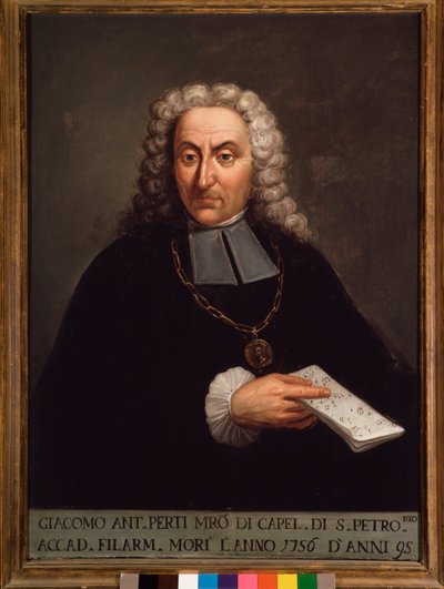 Portrait of Italian composer Giacomo Perti by Italian School