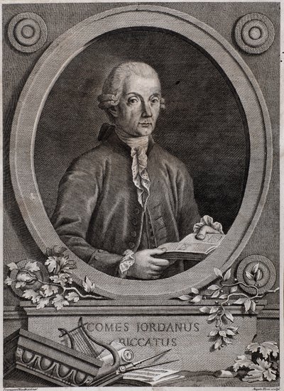 Portrait of Giordano Riccati, physicist, mathematician and music theorist by Italian School