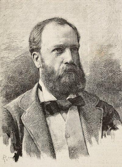 Portrait of Karl Hillebrand, German historian by Italian School