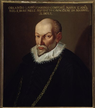 Portrait of Roland de Lassus, Flemish Composer by Italian School