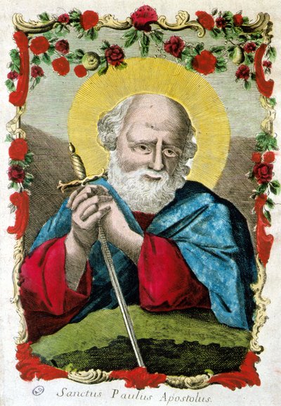 Portrait of Saint Paul with sword, Italy by Italian School