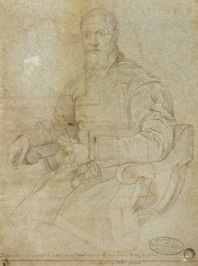 Portrait of Titian (Tiziano Vecellio) (c.1485-1576) by Italian School