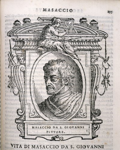 Portrait of Tomaso Masaccio from Vasari