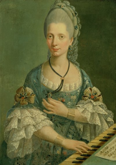 Portrait of a pianist by Italian School