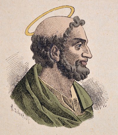 Portrait of Saint Peter, first Pope and Bishop of Rome by Italian School