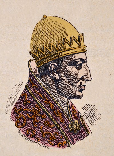 Portrait of Antipope Felix II (355-365) by Italian School