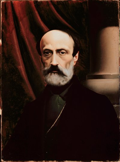 Portrait of the Italian Republican Politician Giuseppe Mazzini by Italian School