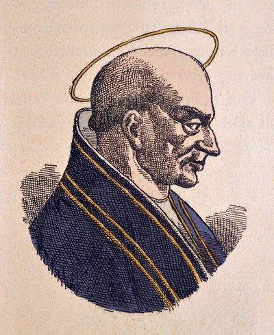 Portrait of Pope Adeodatus I (615-618) by Italian School