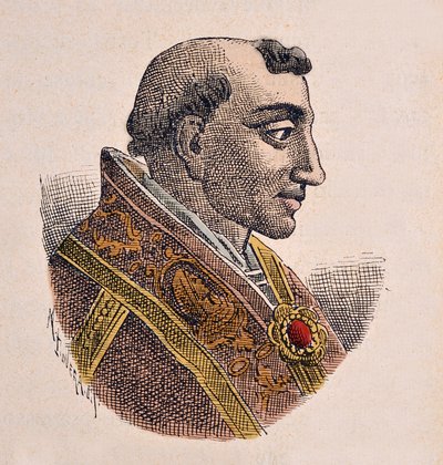 Portrait of Pope Adrian III (884-885) by Italian School