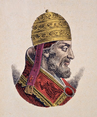 Portrait of Pope Adrian V (1276) by Italian School