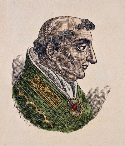 Portrait of Pope Benedict IV (900-903) by Italian School