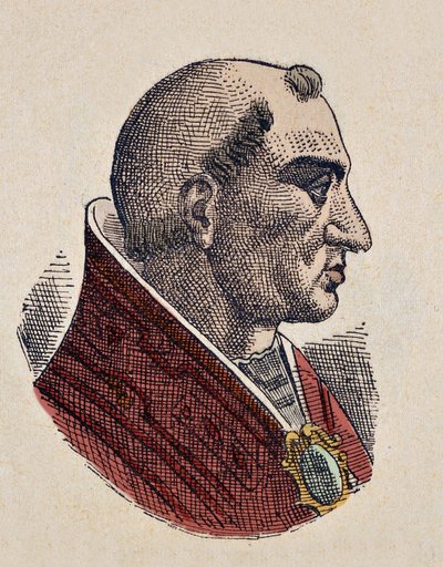 Portrait of Pope Boniface II (530-532) by Italian School